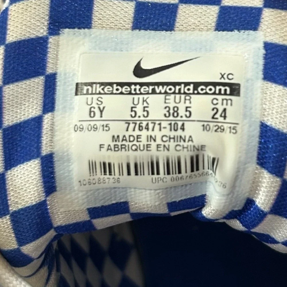 Nike LeBron Soldier 9 Shoes Kentucky Wildcats BBN Boys 6Y Blue White 776471-104